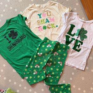 Green and White St. Patrick's Day Outfit Set